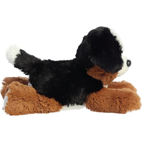 Aurora Mini Flopsie Bernie Mountain Dog Plush 8 Inch Black Stuffed Puppy Toy - Picture 4 of 5